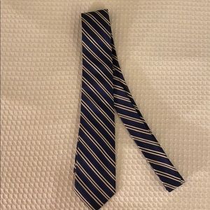Penguin brand blue striped necktie